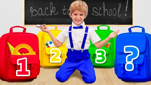 Eva and Little brother Learning Responsibility First Day at school