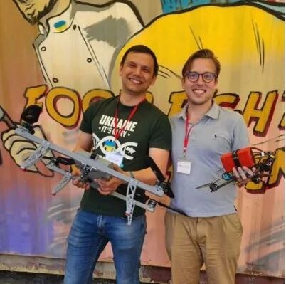 Окончательный вариант дрона на выставке в Киеве в мае 2023 года