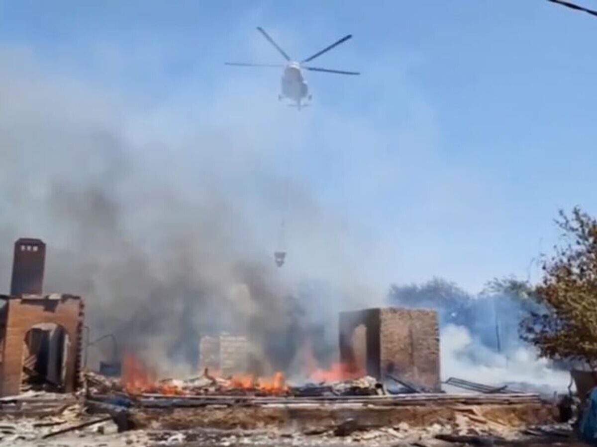    Тушение пожара в Аксайском районе© МЧС России