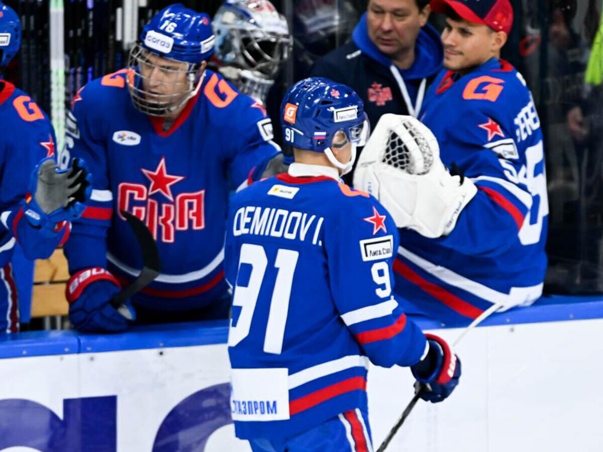    Хоккеист СКА Иван Демидов (91)© Фото : Пресс-служба ХК СКА