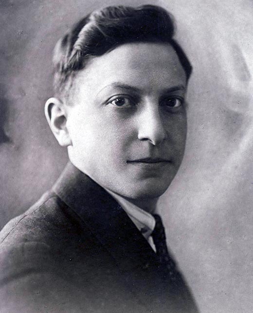 Писатель Вениамин Каверин в молодости