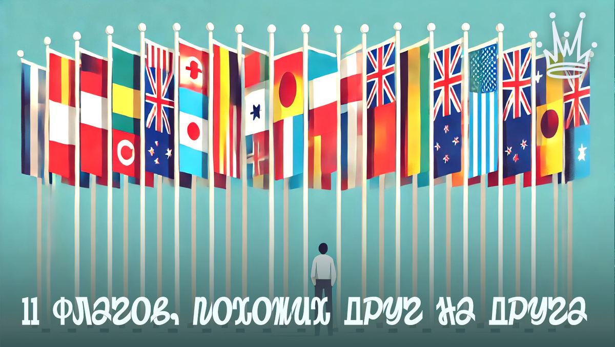 11 флагов, похожих друг на друга