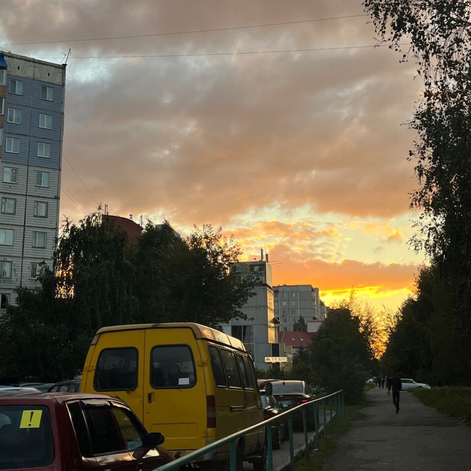    Закат в Барнауле. Источник: "Толк"