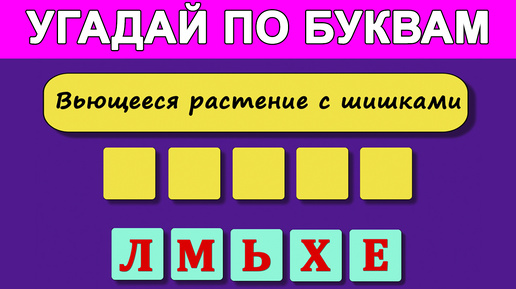 Видео - Кроссворд. 35 вопросов на кругозор. Анаграмма. #тесты