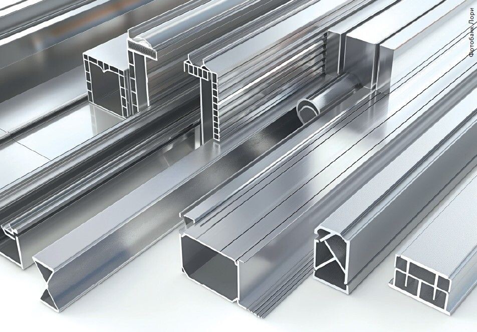    Алюминиевые профили, изготовленные методом экструзии
