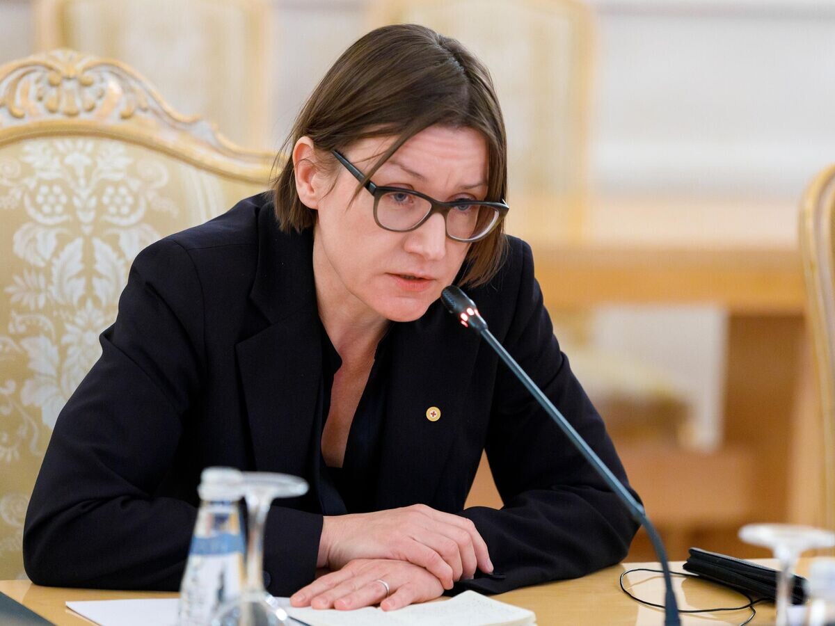    Встреча главы МИД РФ С. Лаврова и президента МККК М. Сполярич© Пресс-служба МИД РФ