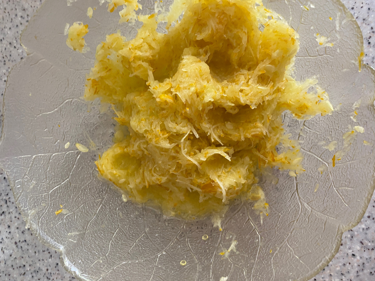 Уже без сока