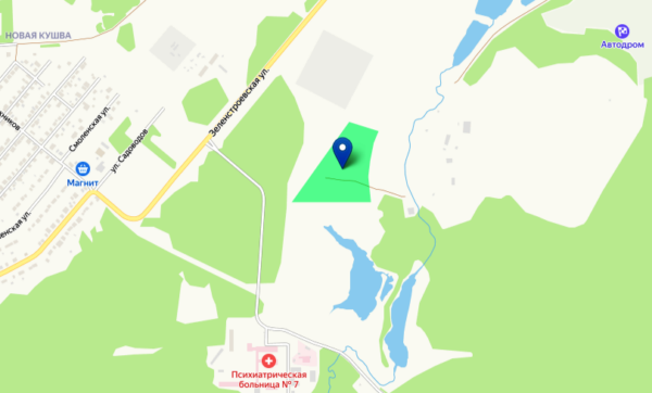 Участок под новый полигон / Яндекс.Карты / Фрагмент