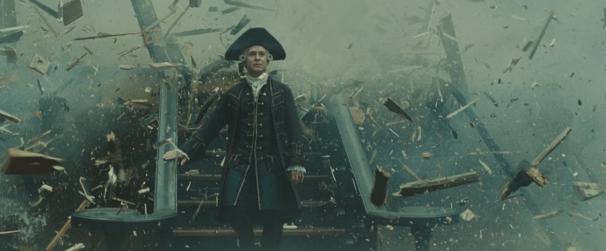 Одна из самых бредовых сцен боя в фильме "Пираты Карибского моря" 