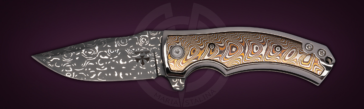 Les George Knives нож Valmara Non Recurve Mokume Maria Stalina Edition кастомизация Budgie Мануфактуры СиЛ