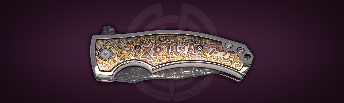 Les George Knives нож Valmara Non Recurve Mokume Maria Stalina Edition кастомизация Budgie Мануфактуры СиЛ 
