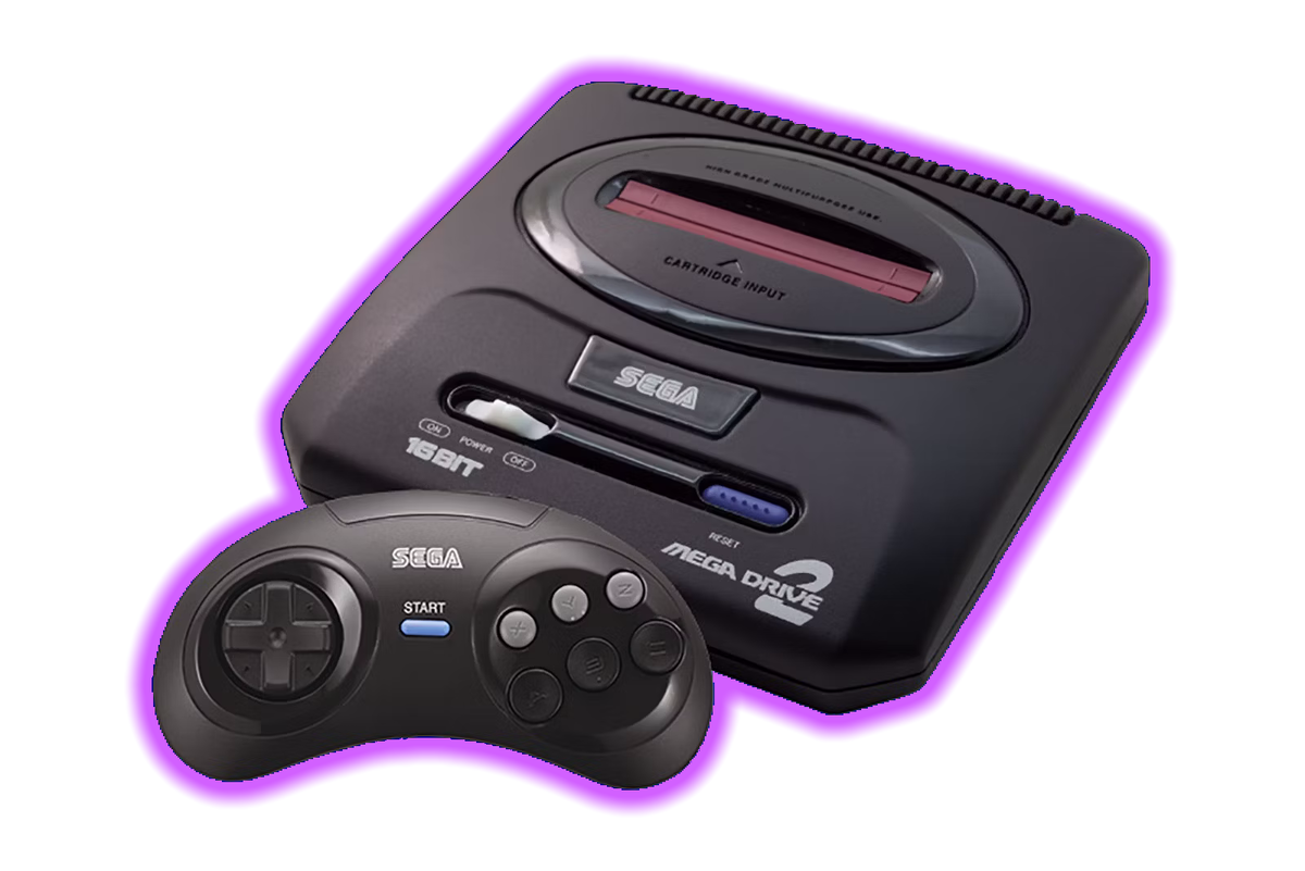 Самый распространенный вариант приставки SEGA (PNG от автора канала)