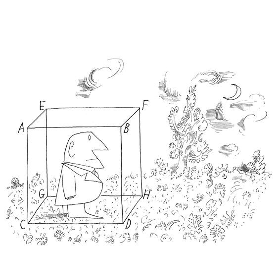 146 - Saul Steinber - 1960 
♦
https://www.facebook.com/groups/458176630006182/posts/549686940855150/