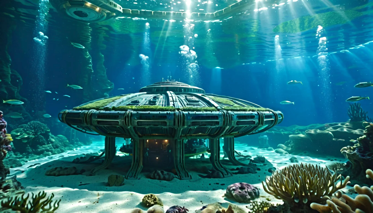 Согласно словам Айалы, девушка жила на подводной базе-корабле.