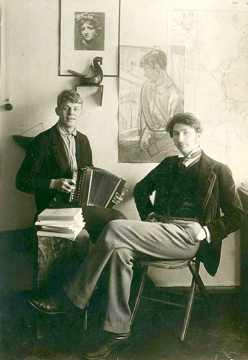 Сергей Есенин и Сергей Городецкий. 1916 год. © Общественное достояние