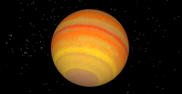 Иллюстрация планеты WASP-76 b.