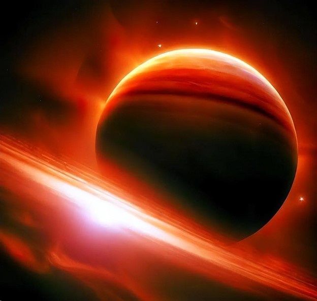 Иллюстрация планеты WASP-76 b.