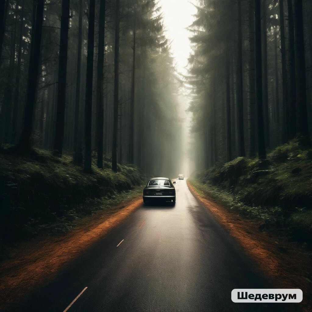 Дорога похожа на эту, по которой сегодня ехали  