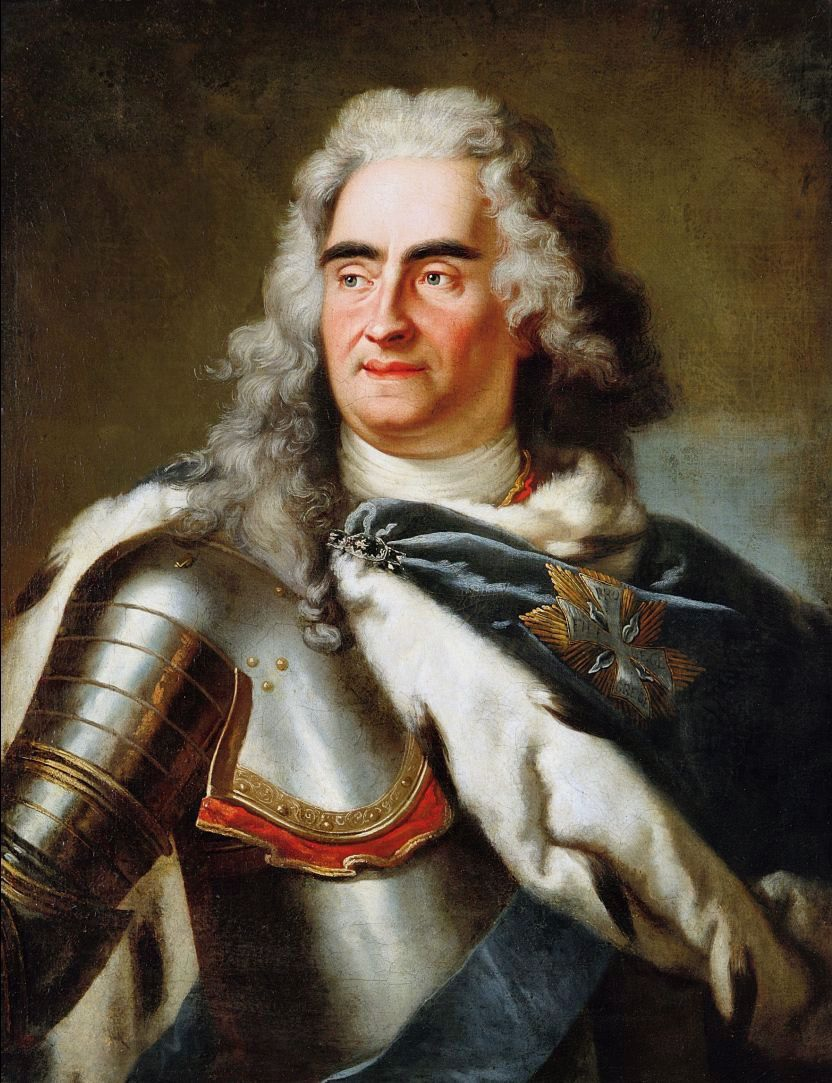 Луи де Сильвестр. Портрет Августа II Польского. После 1718 года. Национальный музей в Познани, Польша.