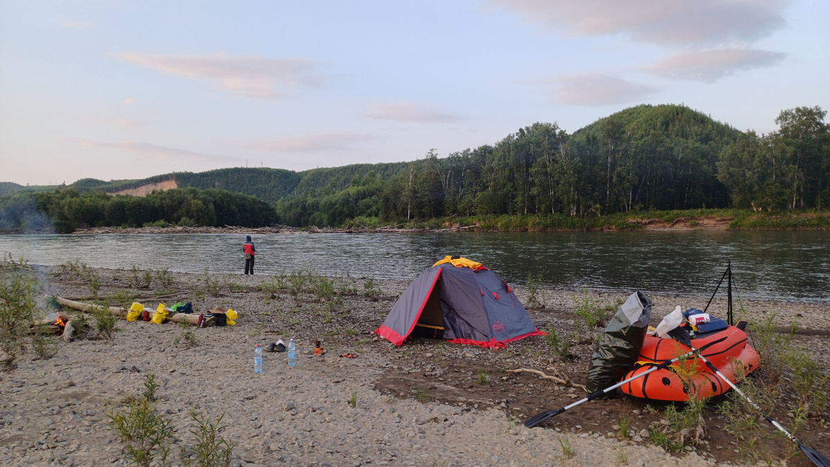 Вторая ночевка напротив урочища Девичий Яр