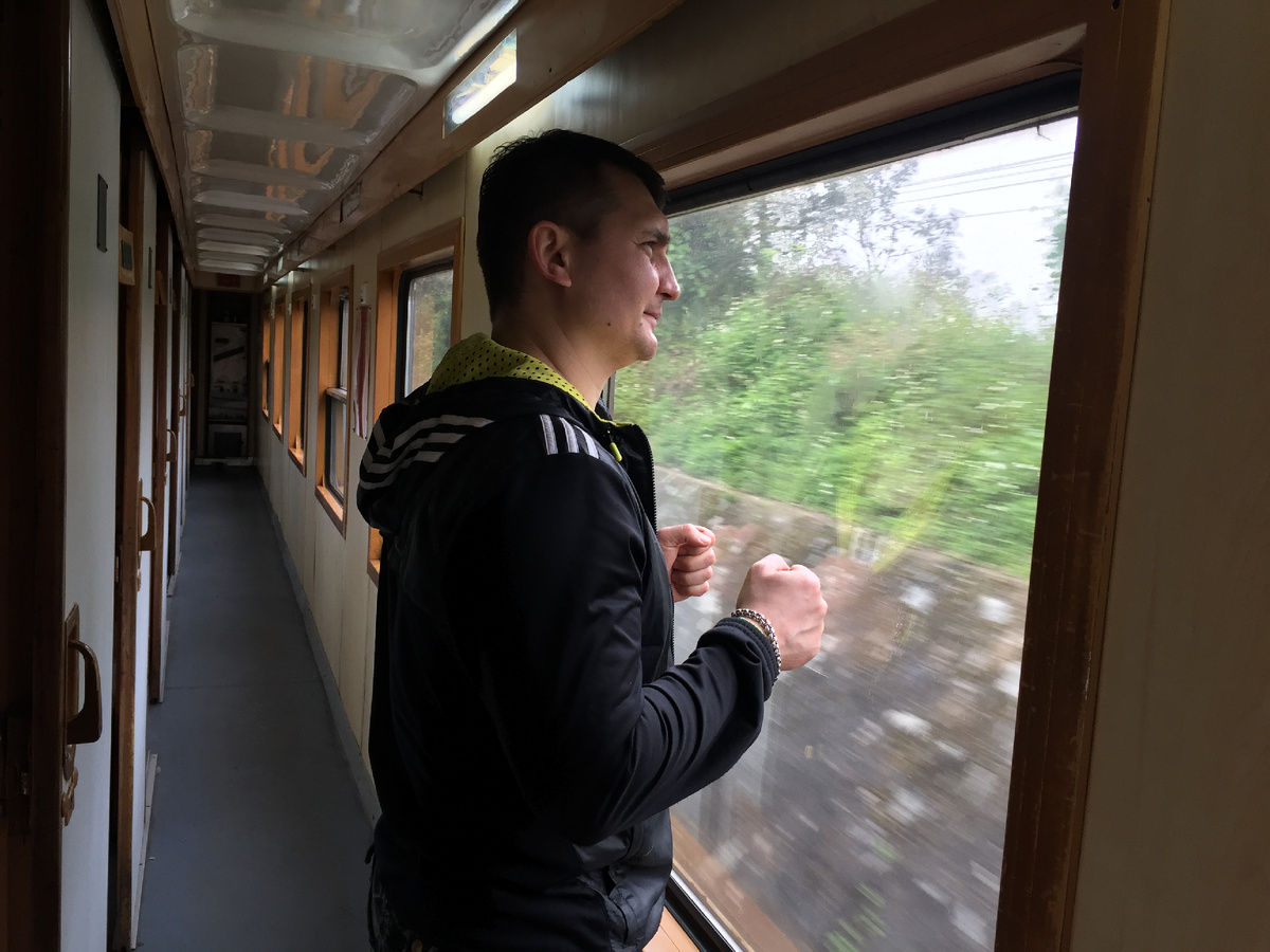 В вагоне поезда