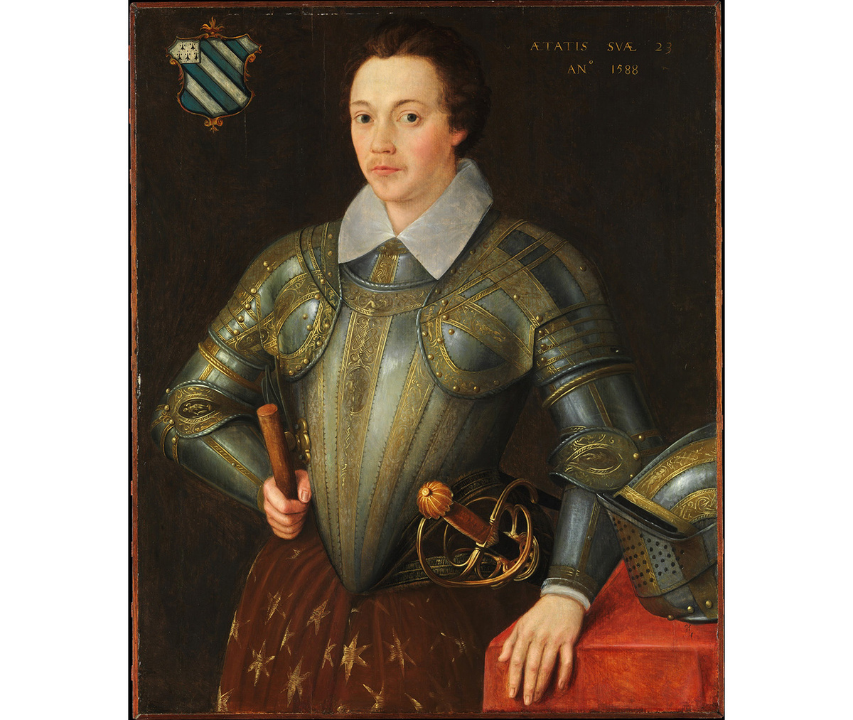Английская школа, Портрет сэра Джона Шерли из Исфилда (1565-1632), 1588 г.