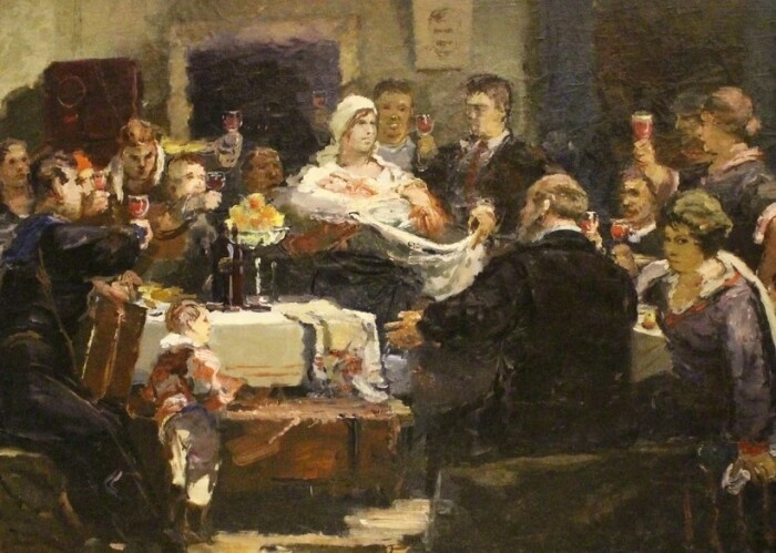  С приходом советской власти обычное крещение было заменено на “красные крестины”./ Фото: https://s9.travelask.ru/