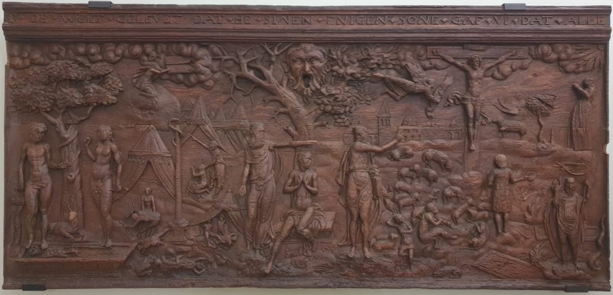 Крышка сундука Западная Европа XVI в дерево, резьба