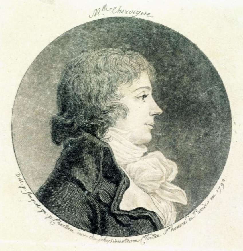 Портрет Теруань, написанный Жаном Фуке, гравировщик Жиль-Луи Кретьен   