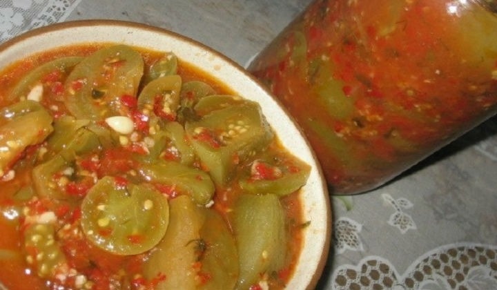 Салат зеленых помидор на зиму рецепты вкусные
