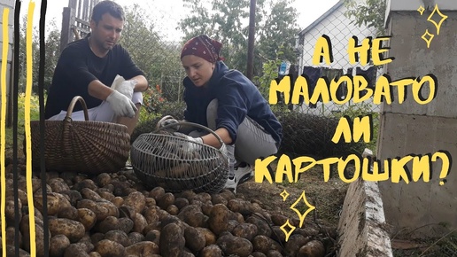 Download Video: 🥔Кто не работает, тот ЕСТ🍑🥔\перебрали картошку🥔\убираем урожай у родителей в деревне\отдых в деревне