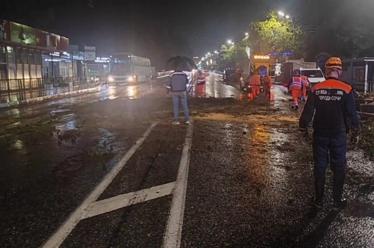    До 30 миллиметров осадков выпало в Сочи в ночь на 17 сентября