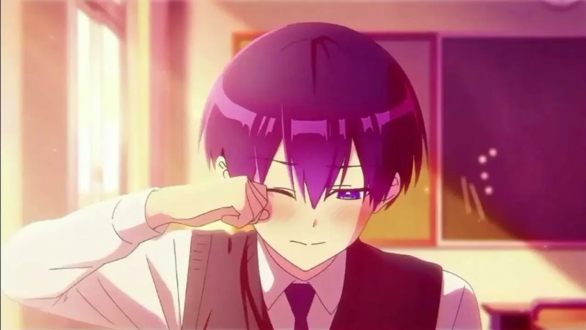 Парень плакса.