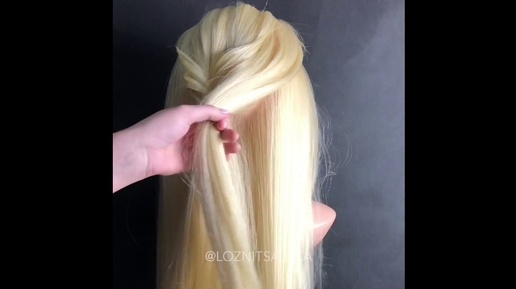 Быстрые прически в школу на каждый день. Quick Hairstyles for long. ©LOZNITSA