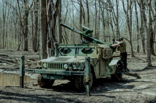 2-CT Hawkeye, предположительно во время испытаний или боевых действий на Украине (Источник фото: AM General