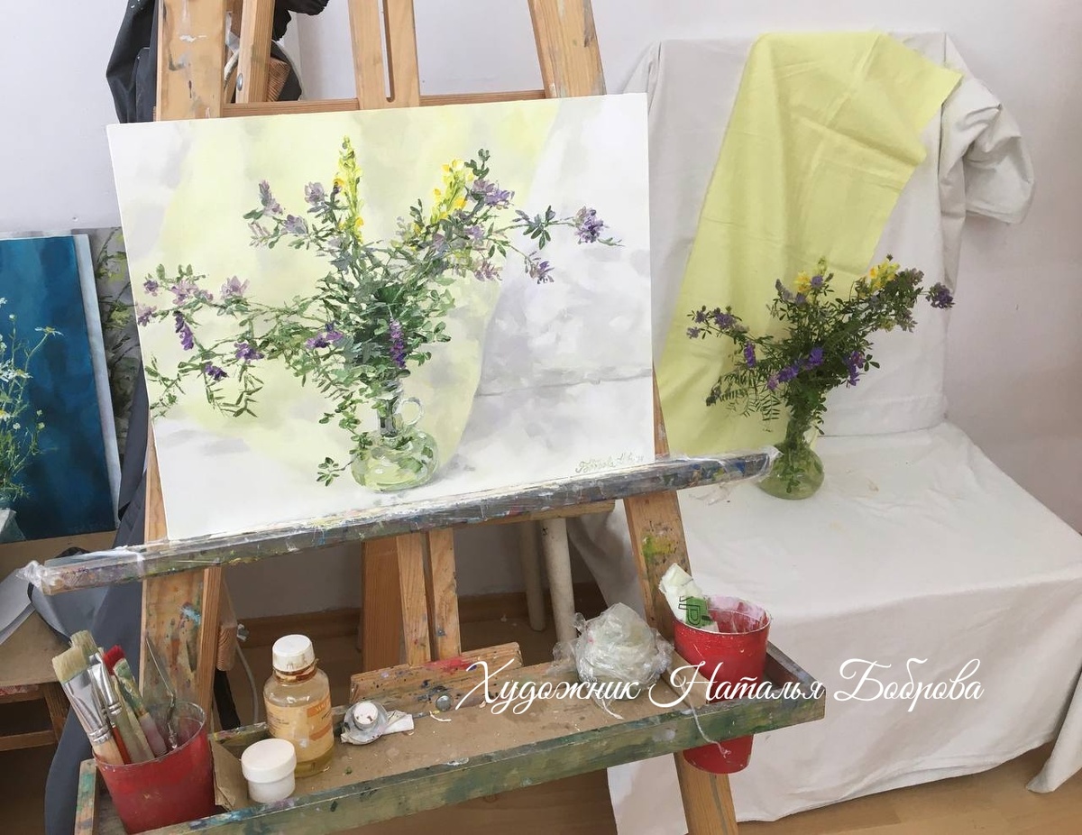 Живопись с натуры всегда вдохновляет... Холст, масло 30х40 см, 2024 г. Наталья Боброва