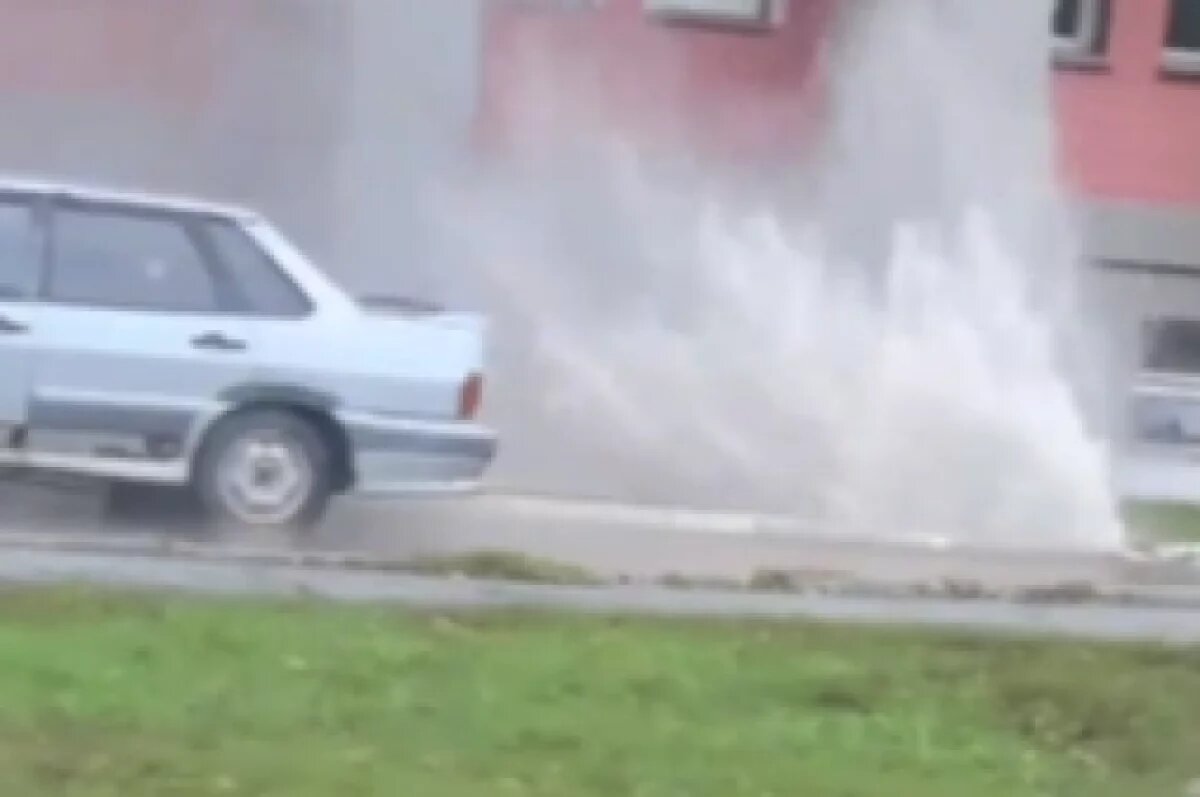    В Академгородке после запуска отопления произошел прорыв теплотрассы