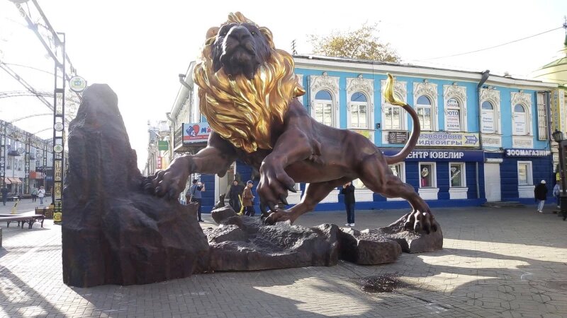     Скульптура льва в Екатеринбурге. Типичный Екатеринбург, ВКонтакте