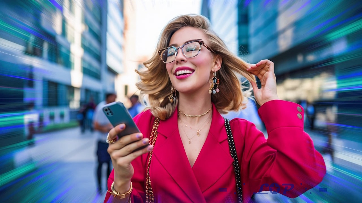 Она идет, а жизнь словно поезд мчится мимо.