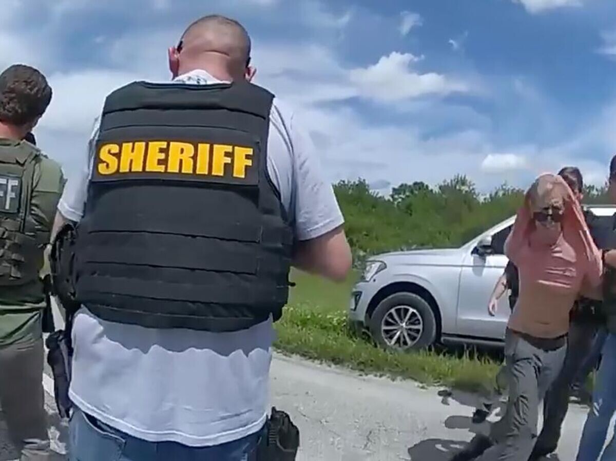    Кадр видео задержания Райана Уэсли Раута