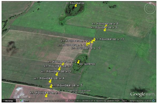 Рис. 1. – к.г. Крутиха 7 (снимок Google Earth, по состоянию на 2005). 