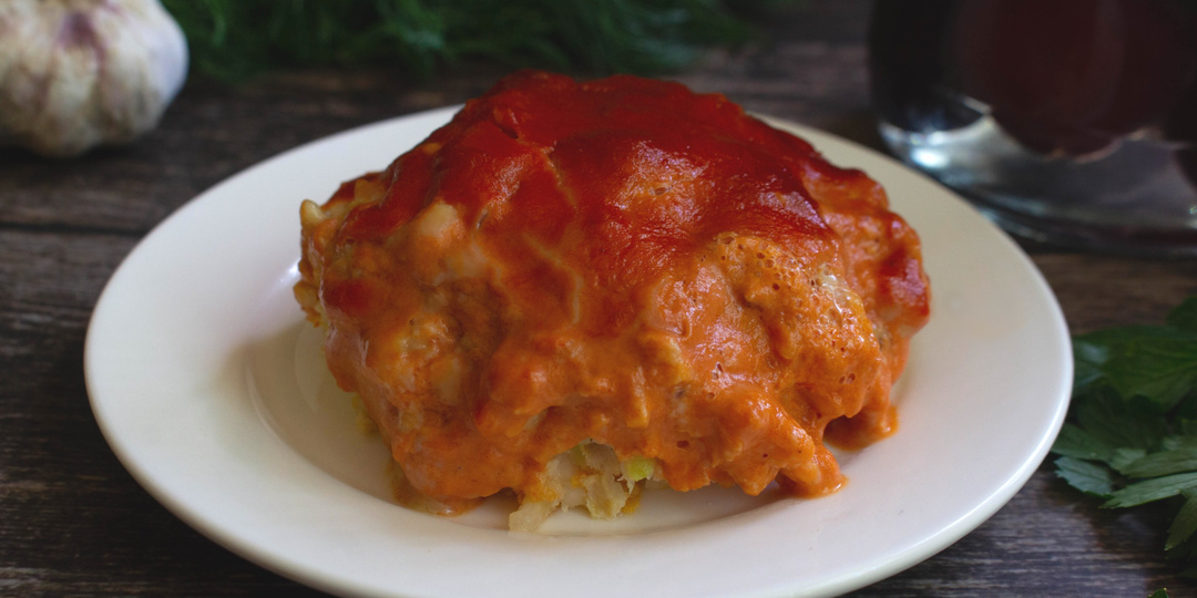 Ленивые голубцы с куриным фаршем в духовке