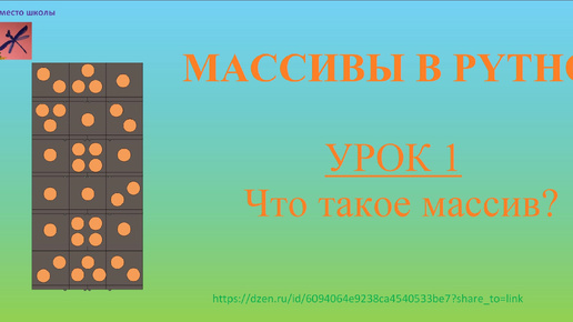 下载视频: Массивы в Python. Урок 1. Что такое массивы?