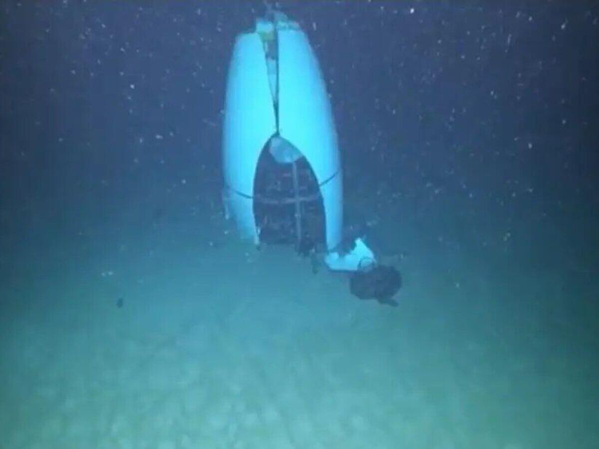    Обломки батискафа Titan, который затонул летом 2023 года при погружении в Северной Атлантике© Pelagic Research Services