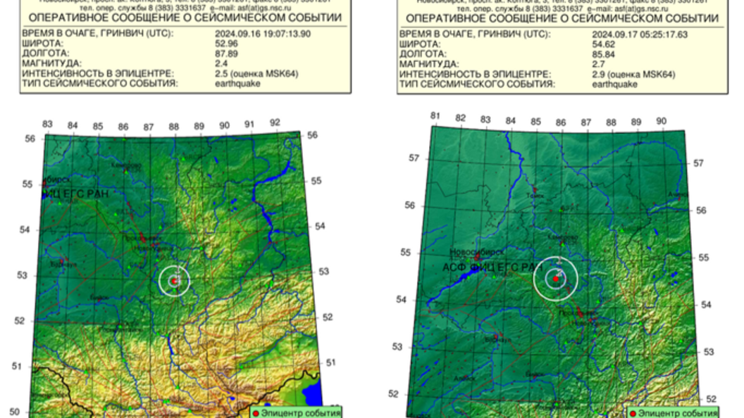    ФОТО: Алтае-Саянский филиал Единой геофизической службе РАН