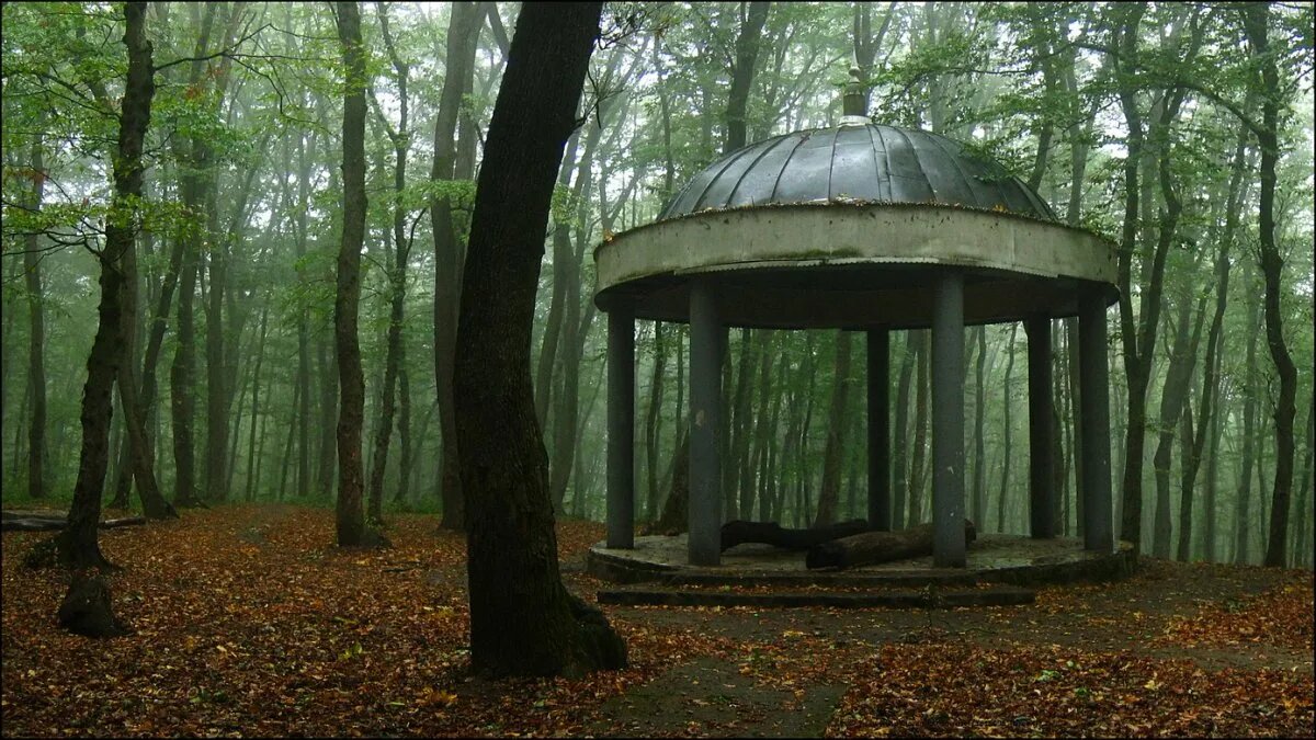 Беседка в старом парке