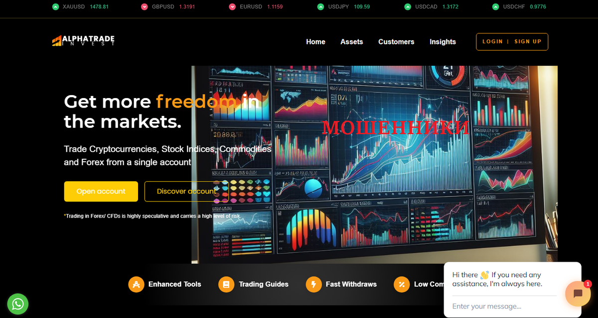Alphatrade Invest: разводняк, отзывы клиентов, вывод средств 