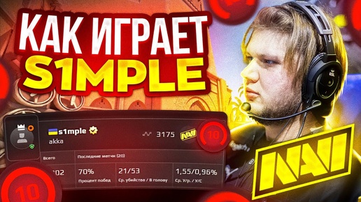 ПРАЙМОВЫЙ S1MPLE ВЕРНУЛСЯ! КАК ИГРАЕТ S1MPLE В 2024 ГОДУ (CS 2)