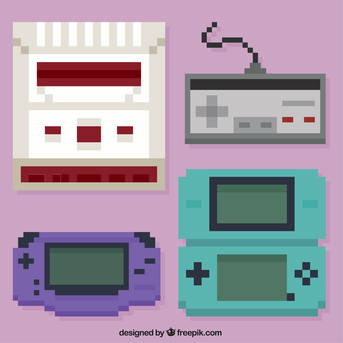 <a href="https://ru.freepik.com/free-vector/four-consoles-pixilated_949465.htm#fromView=search&page=1&position=41&uuid=ef1eb37e-27a8-41d8-8e70-881150792054">Изображение от freepik</a>