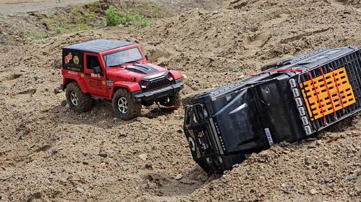 Хобби RC. Jeep, Land Rover defender d-110. Офф-роуд